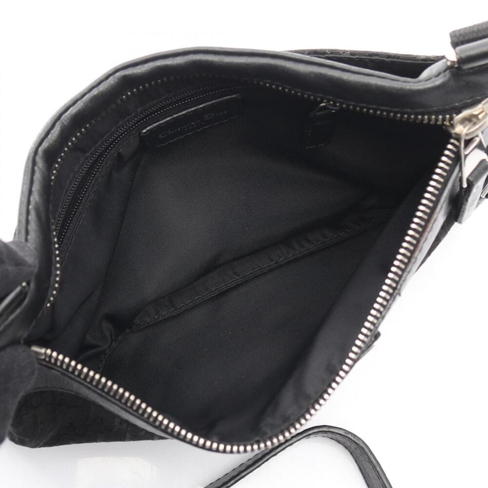 CHRISTIAN DIOR Black Leather Trotter Shoulder Bag - Picture 3 of 10